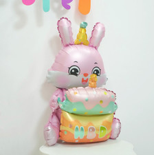 Rabbit with Cake Balloon