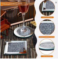Luxury Crystal Mirrored Glass
