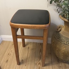 Vintage Wooden Stool - Mid