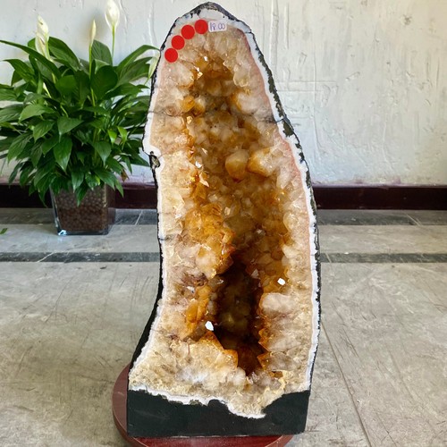 6lb natural citrine geode - natural,