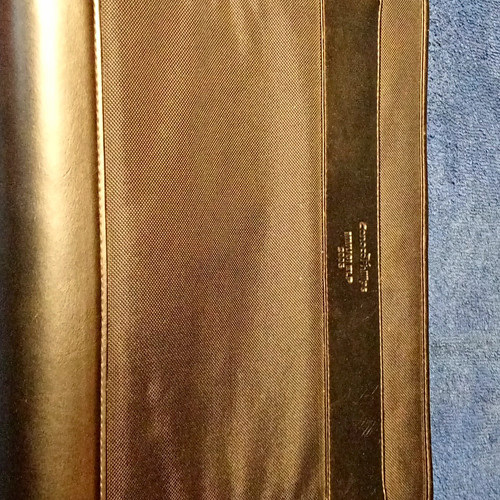 Black zip organiser folio - black,