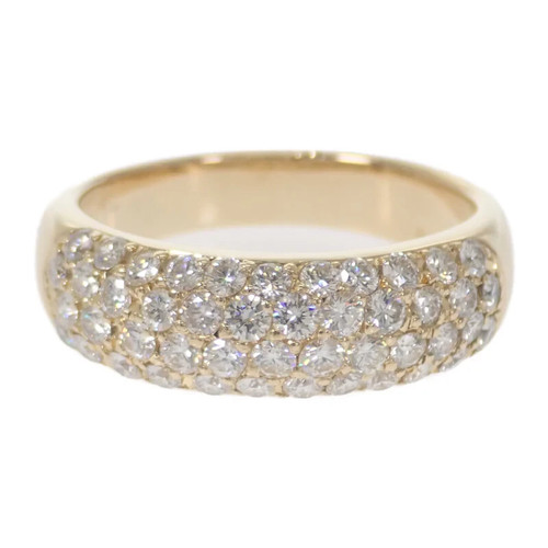 Designer jewelry half - half, pave