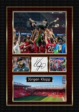 Jürgen Klopp - Liverpool FC -   ORIGINAL A4 Signed PHOTO PRINT MEMORABILIA