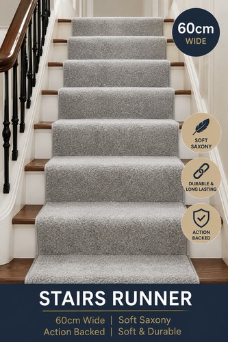 Stair runner grey - 16mm, thick