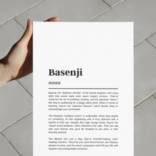 Basenji Dog Funny Definition