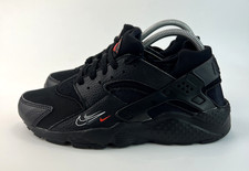 Nike Air Huarache Run GS WD Womens Trainers Black Sneakers Size UK 6