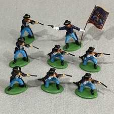 Britains Compatible Herald 8x US Civil War Union North Infantry Soldiers (DSG)