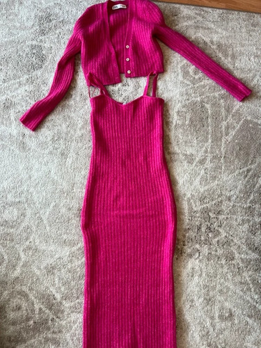 Zara ord pink dress and - pink,