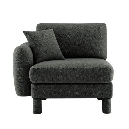 Modern seat boucle fabric - modern, 1