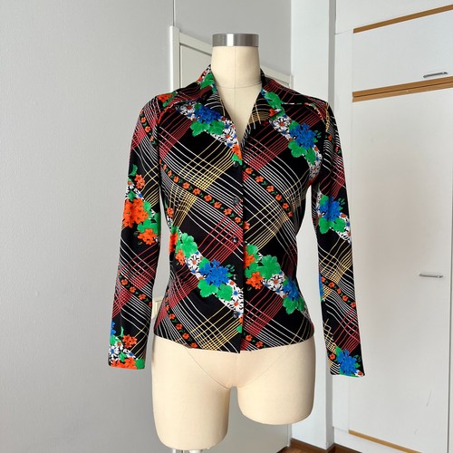 1970s floral dagger - 1970s, collar