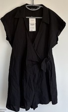 ZARA Black Linen Wrap Playsuit