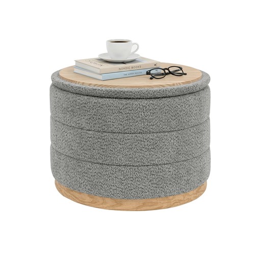 Large round chenille storage - chenille,