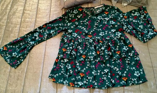 Zara trafaluc green floral top - trafaluc,
