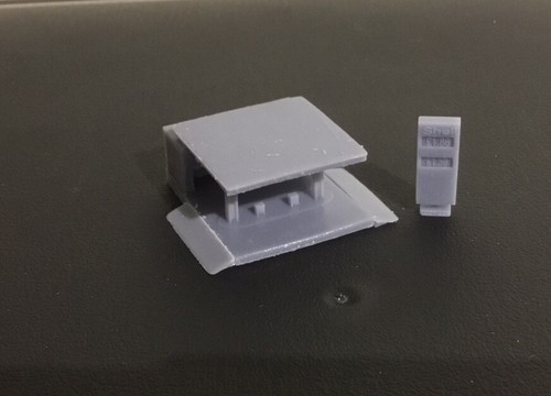 Gauge garage with sign board - with,