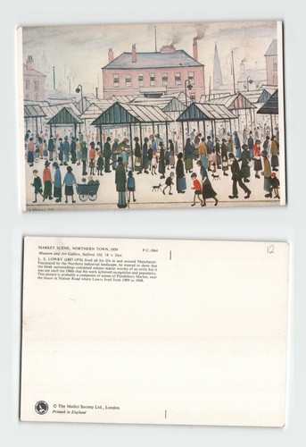 Postcard lowry market - l.,