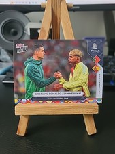 Cristiano Ronaldo & Lamine Yamal Nations League Card 8, Topps NOW Portugal Spain