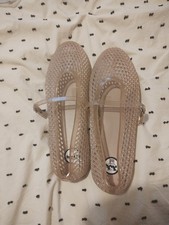 JuJu Jellies Mary Janes Nude Size 8