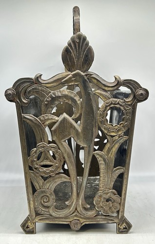 Antique art deco cast iron - art,