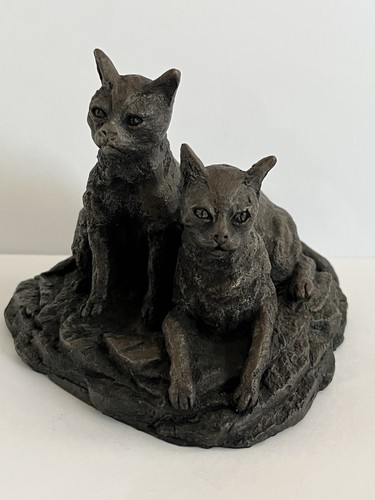 Vintage sculpture cats - 2,