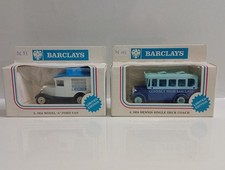2x Limited Edition Barclays Diecast Models. 1934 Ford Van & Dennis Coach