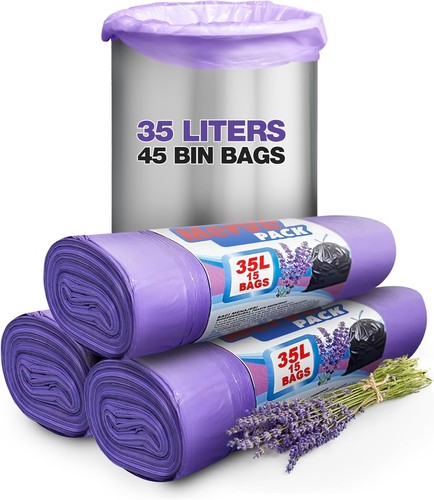 35l lavender scented bin bags - 35l,