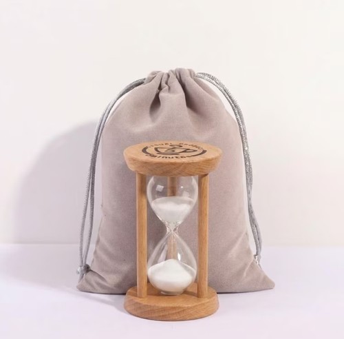 Minute wooden hourglass sand - minute,