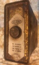 vintage original dupont gun powder tin can empty...