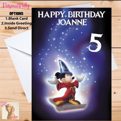 Personalised fantasia card - personalised,