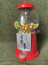 Vintage Jelly Belly Vending Candy Dispenser Metal Gumball Machine Glass B485