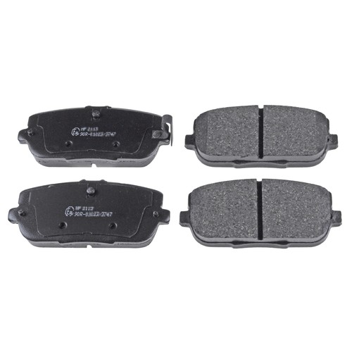 Brake pad set rear - set, fits
