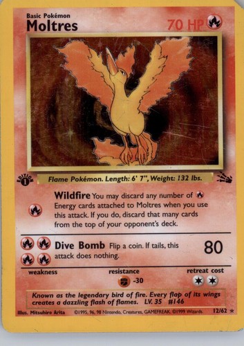 Moltres fossil 1st - 12/62,