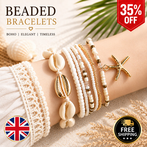 Beaded bracelets with - beaded,