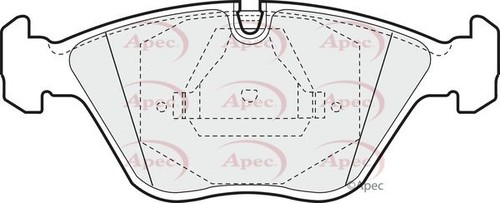 Apec front brake pad - front, set