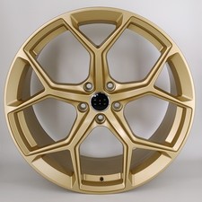 21"rs6 f satin gold   alloy wheels audi a7/a8/s7/s8/q5/q7/q8 + tyres