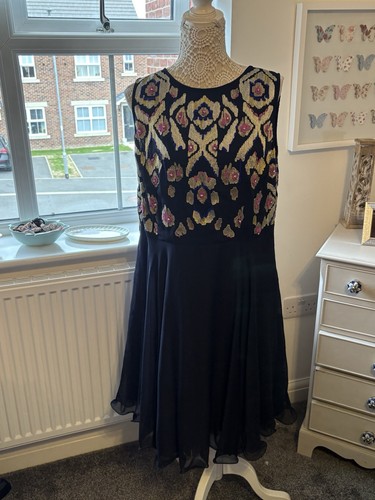 Monsoon navy beaded fit - fit, and