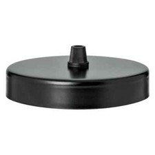 Ceiling Rose Black for Pendant Light fabric cable Modern Industrial UK