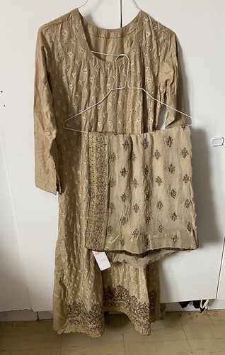 Ladies gold long - ladies, abaya