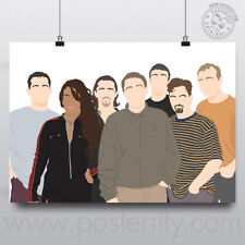 HAPPY MONDAYS Minimalist Madchester Poster  Music Minimal Shaun Ryder Art MCN