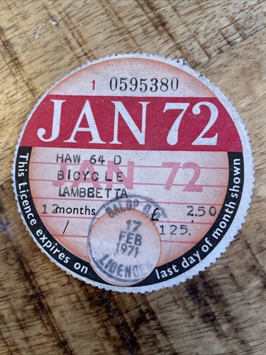 Vintage old tax - tax, disc