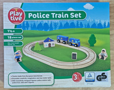 Playtive wooden police train - wooden,