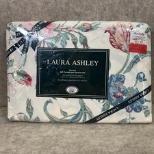 VTG Laura Ashley Rosalind Rose QUEEN Fitted Sheet NOS