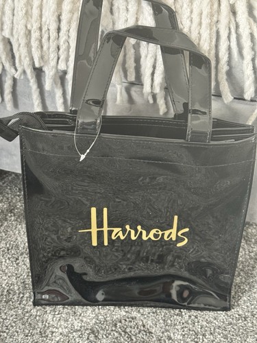 Harrods black pvc small - black,