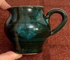 Small Glazed Floral Milk Jug / Creamer marked BP1 App 7.5cm Tall