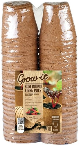 Fibre flower pots round plant - flower,