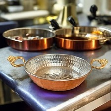 Copper Pan, Handmade Hammered