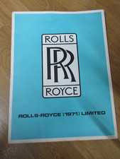 Rolls Royce Limited 1971