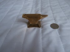 Gretna Green Vintage Brass Blacksmith Anvil Decorative from 1965