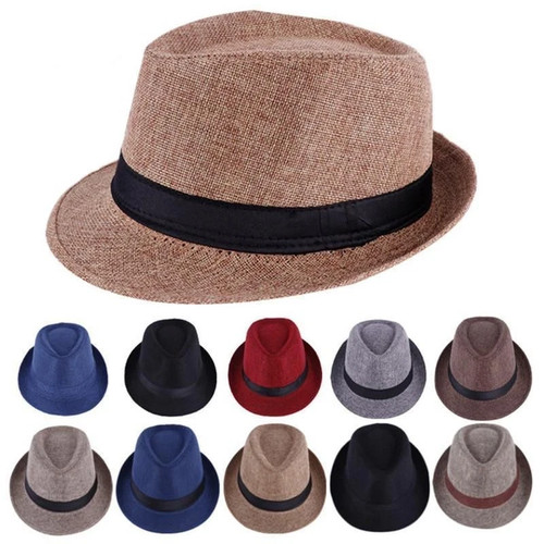 Mens fedora hat trilby summer - mens,