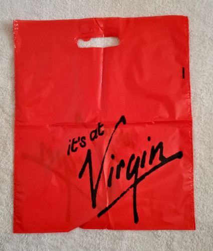 Vintage virgin records plastic - virgin,