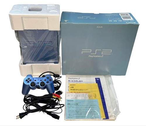 Sony ps2 aqua blue - sony,